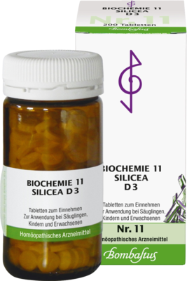 BIOCHEMIE 11 Silicea D 3 Tabletten