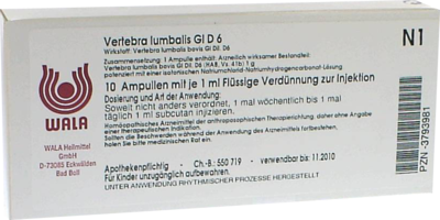 VERTEBRA lumbalis GL D 6 Ampullen