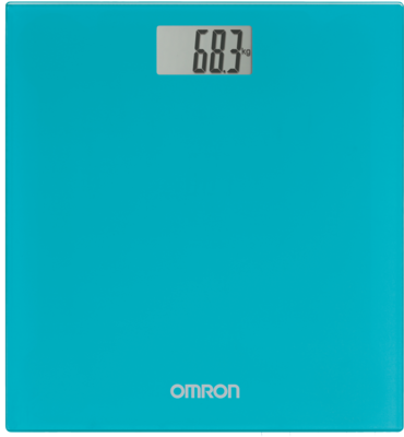 OMRON HN-289 digitale Personenwaage türkis