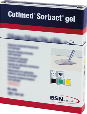 CUTIMED Sorbact Gel Kompressen 7,5x7,5 cm