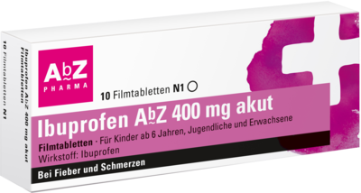 IBUPROFEN AbZ 400 mg akut Filmtabletten