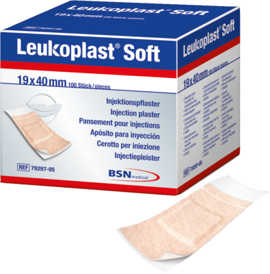 LEUKOPLAST soft Injektionspflaster Strips 19x40 mm