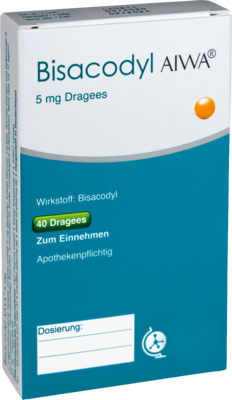 BISACODYL AIWA 5 mg Dragees